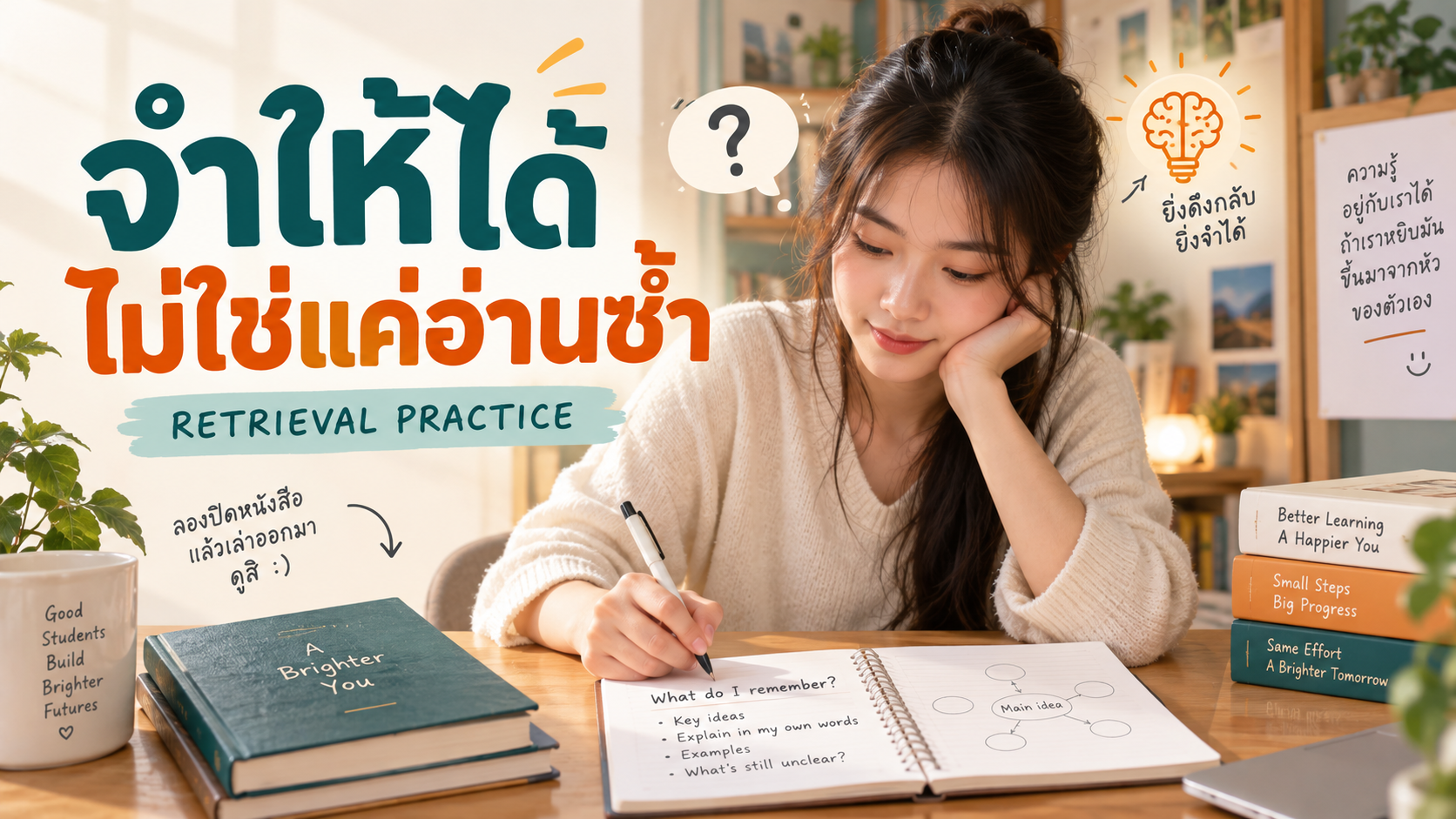 จำให้ได้ ไม่ใช่แค่อ่านซ้ำ ด้วย Retrieval Practice
